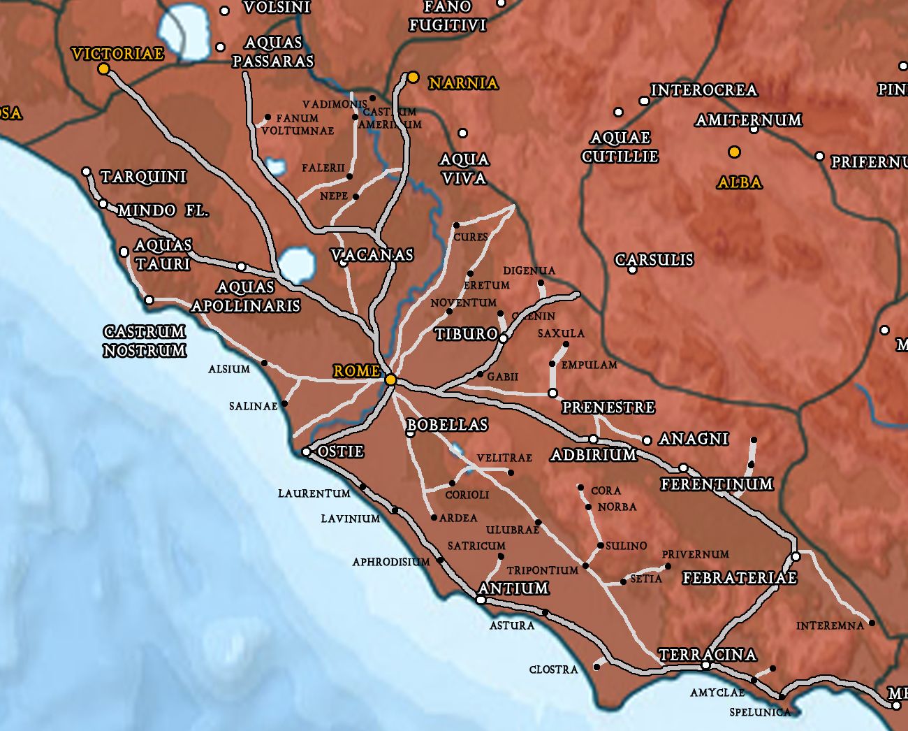 Carte Latium Carte Latium