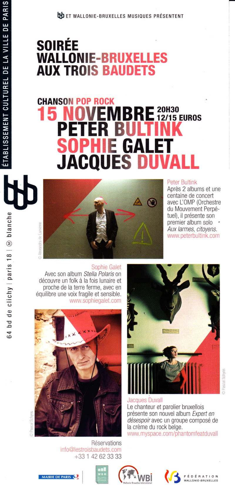 JACQUES DUVALL 15/11/2011 Trois Baudets (Paris) 1111041013181239649005776