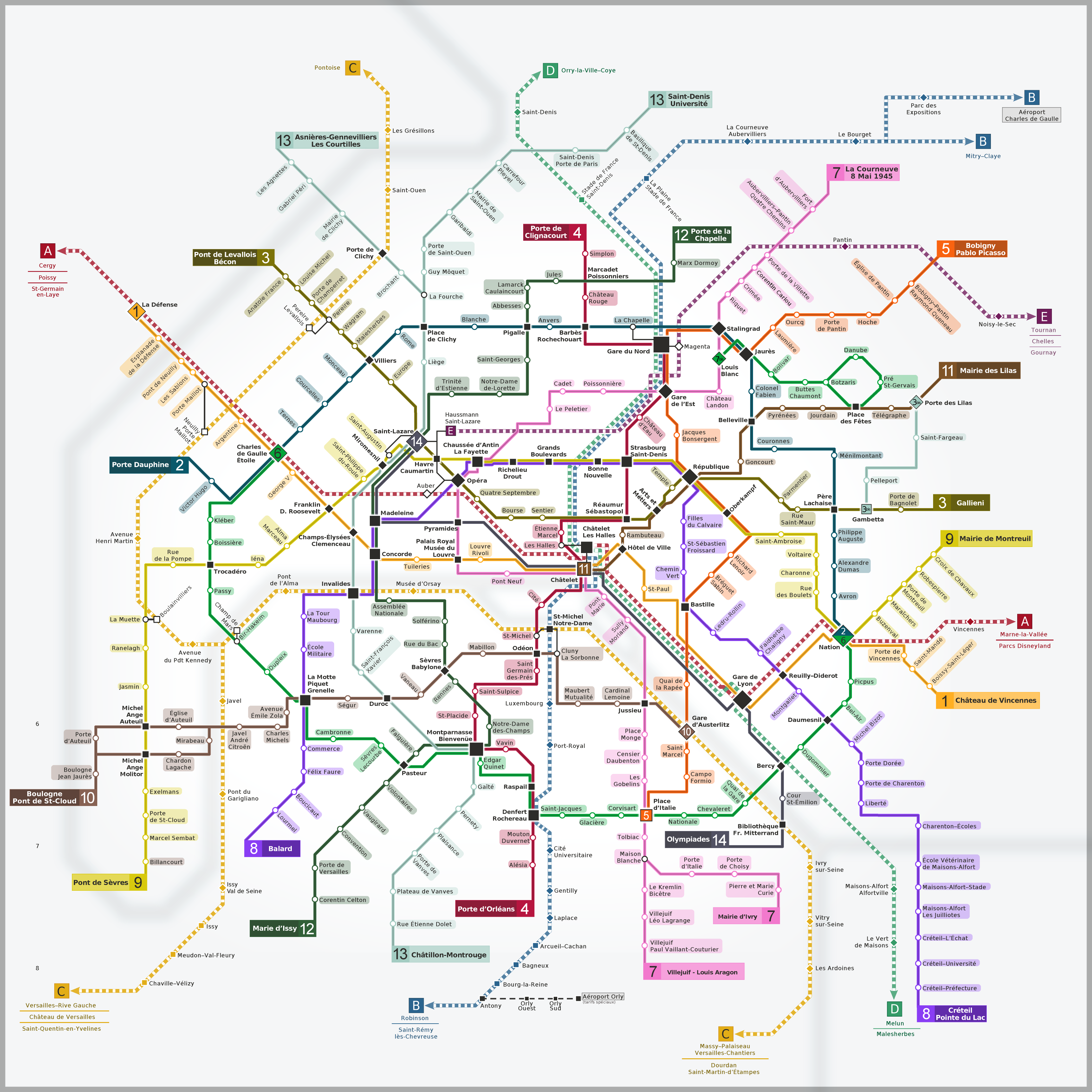 Сколько метро париж. Карта метро Парижа 2022. Схема метро Парижа 2022. Схема метро Парижа 2021. Метрополитен Парижа схема.