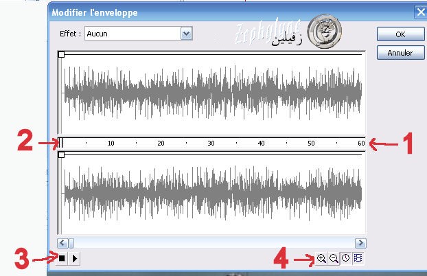 Réglage du volume ou coupure d’un morceau de musique trop long dans flash 111112115104692889039277