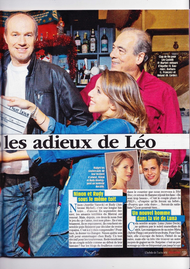 Pierre Martot, alias Léo, dans le Télé Star !! 1112011137101304239123206